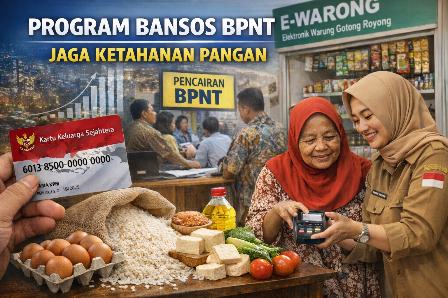 BPNT Jadi Andalan Pemerintah Jaga Ketahanan Pangan, Begini Skema Lengkap dan Manfaat Nyatanya bagi Masyarakat